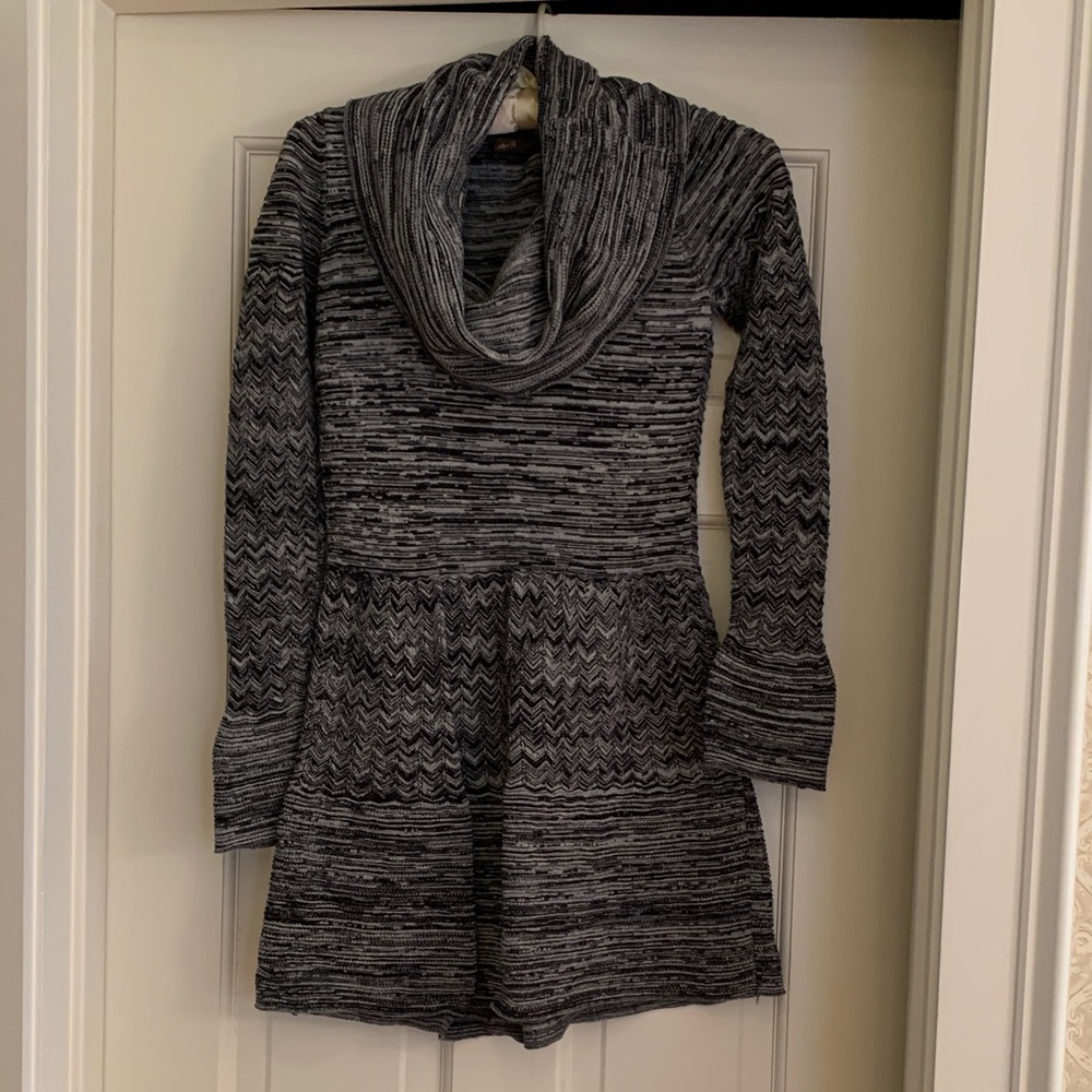 Cowl Neck Sweater - tunic length